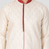 Vastramay Men's Gold Silk Blend Sherwani Only Top